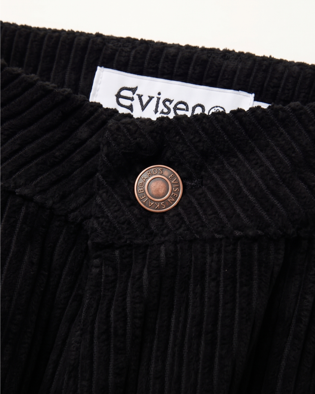 EVISEN Bohemian Corduroy Work Pants - Black