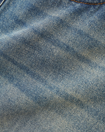 BUTTER GOODS Relaxed Denim Jeans - Distressed Mid Blue