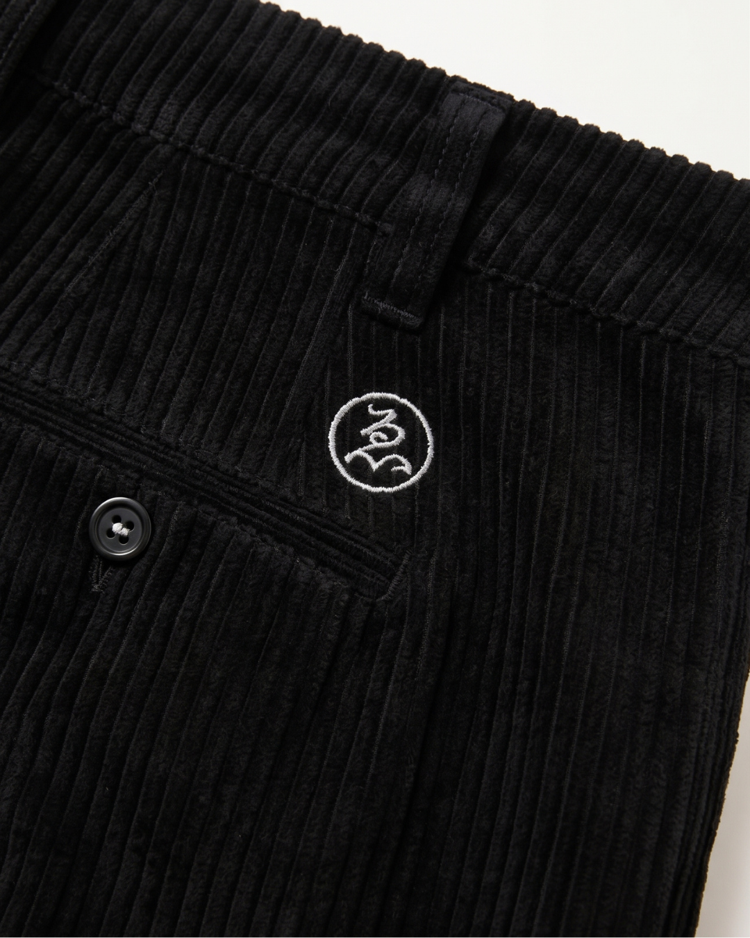 EVISEN Bohemian Corduroy Work Pants - Black