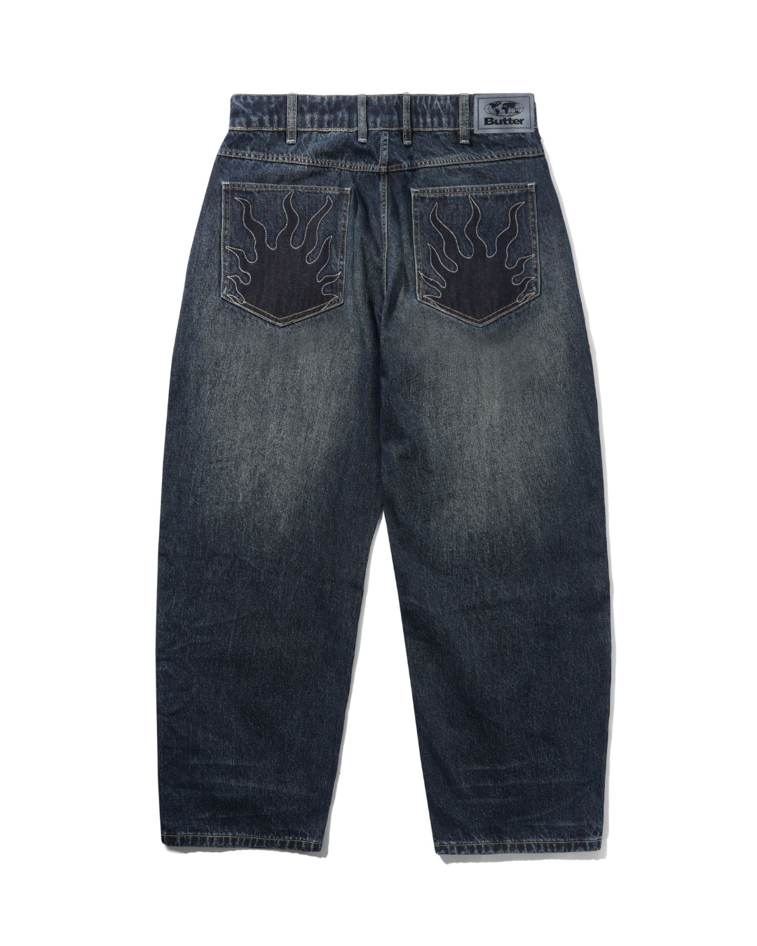 BUTTER GOODS Solar Fade Denim Jeans - Blue Tint Ripple