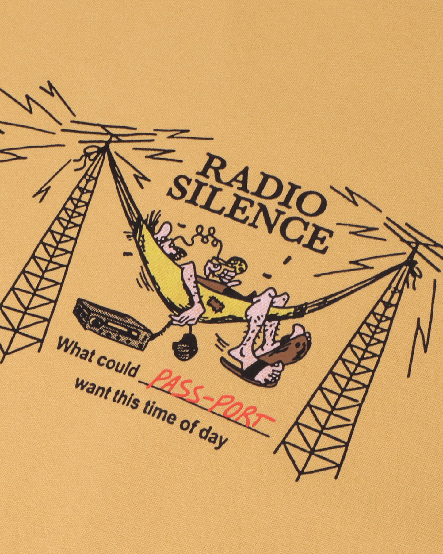Passport Radio Silence Tee - Barley
