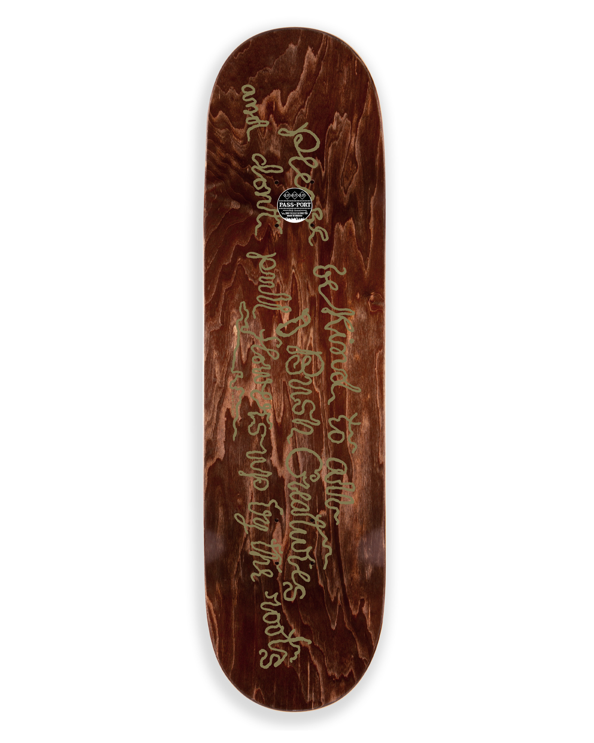 PASSPORT & MAY GIBBS 'MG' Deck 8.25"