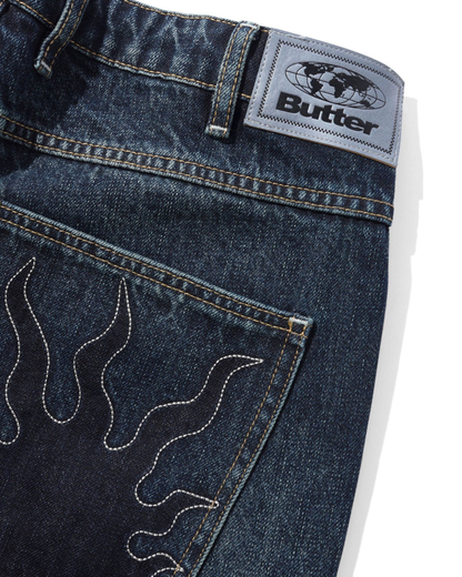 BUTTER GOODS Solar Fade Denim Jeans - Blue Tint Ripple