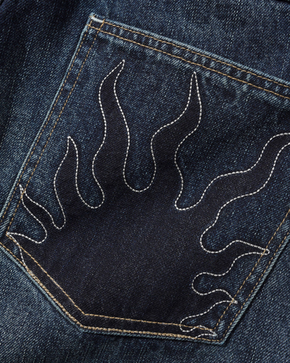 BUTTER GOODS Solar Fade Denim Jeans - Blue Tint Ripple
