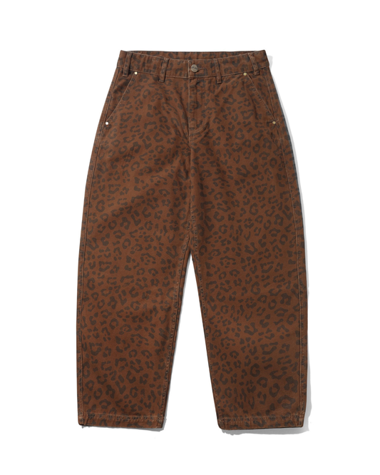 BUTTER GOODS Work Pants - Leopard