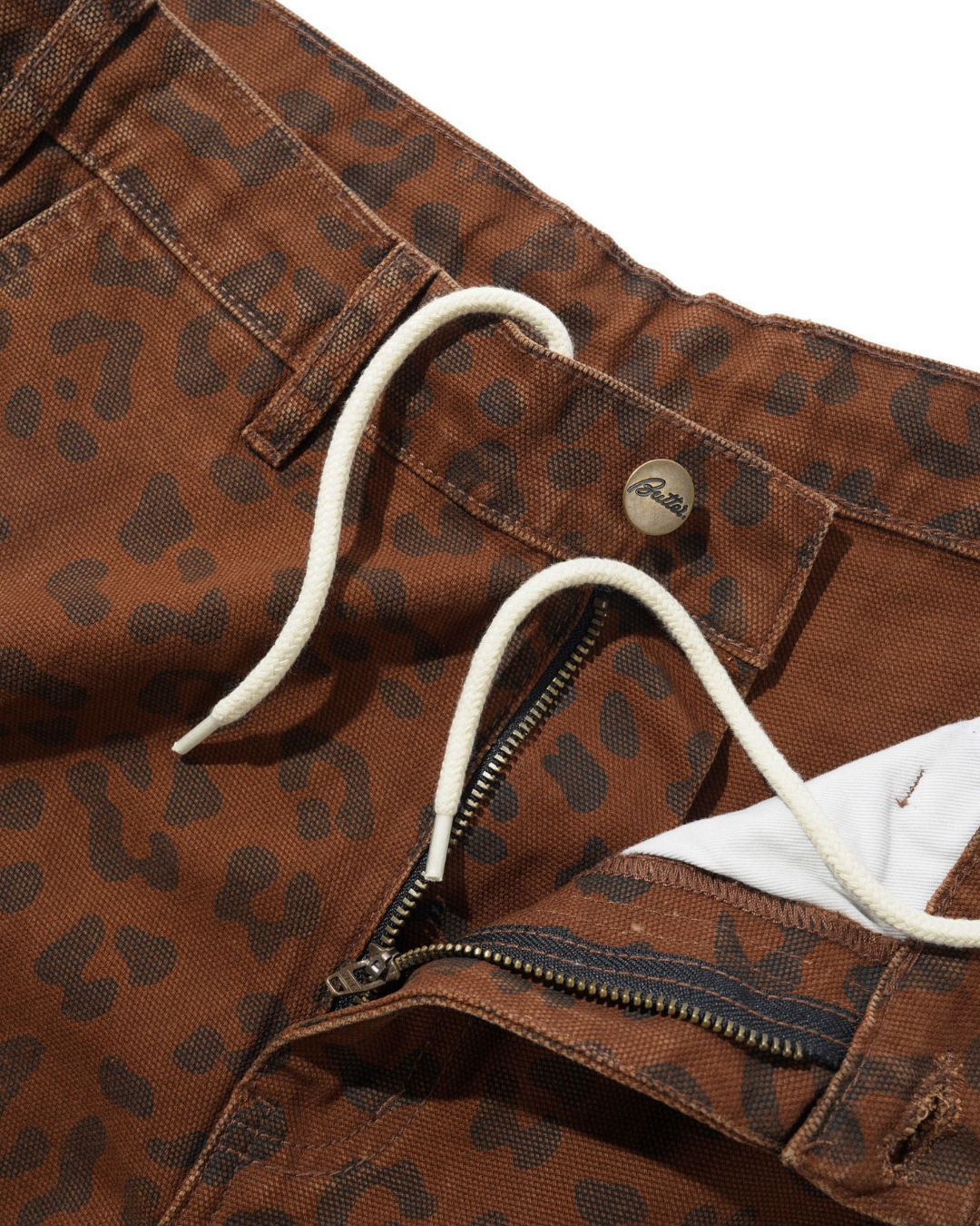BUTTER GOODS Work Pants - Leopard