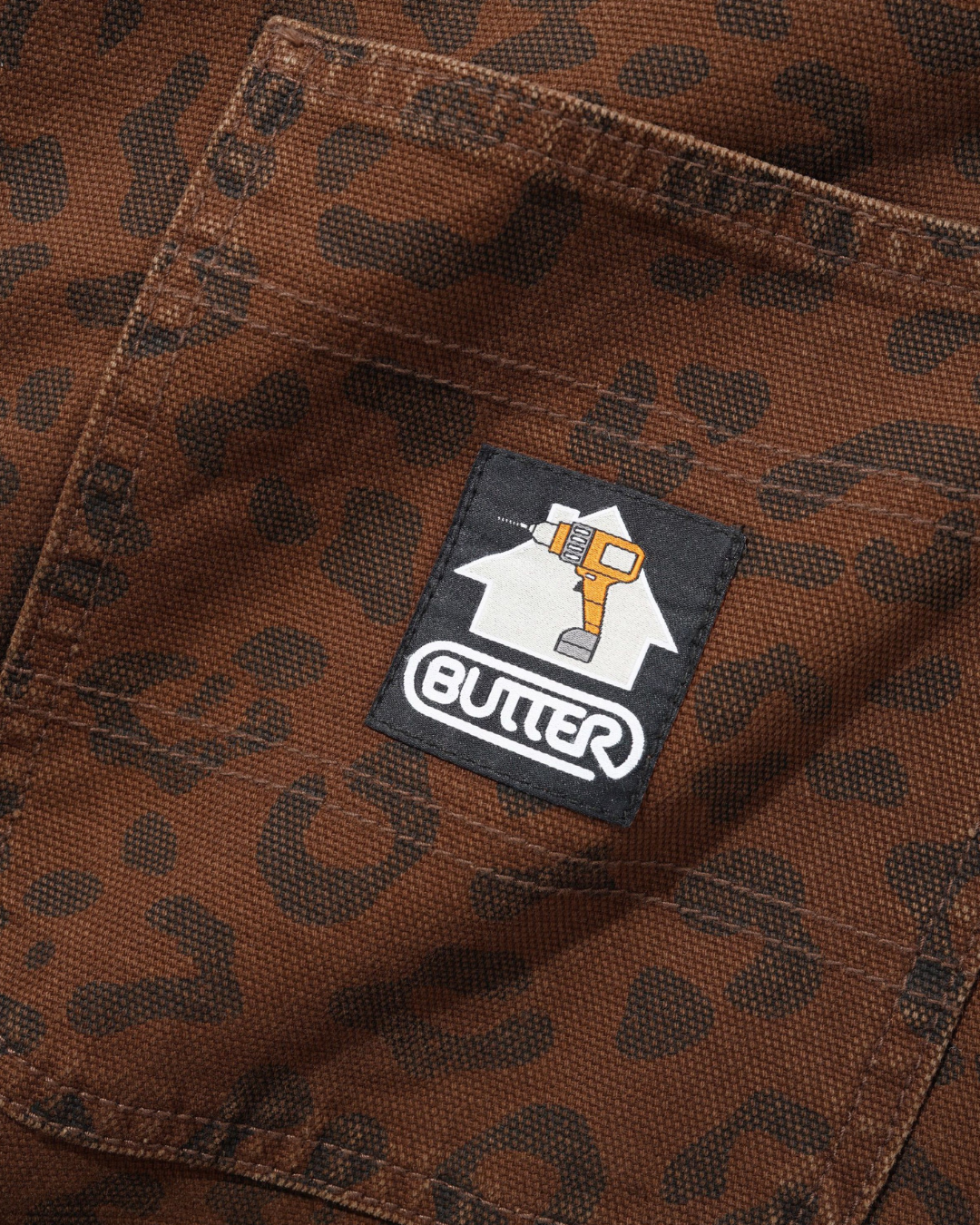 BUTTER GOODS Work Pants - Leopard