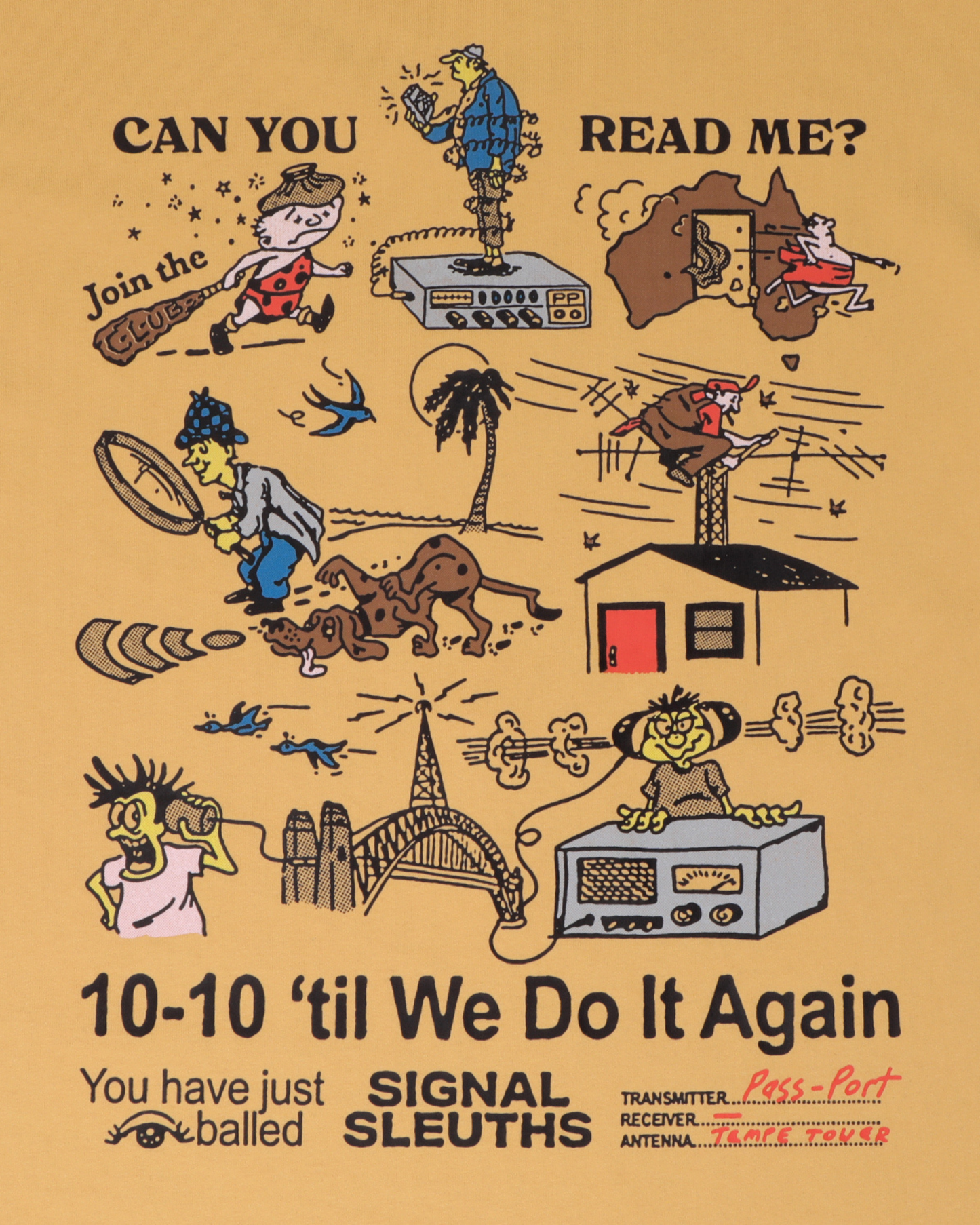 Passport Radio Silence Tee - Barley