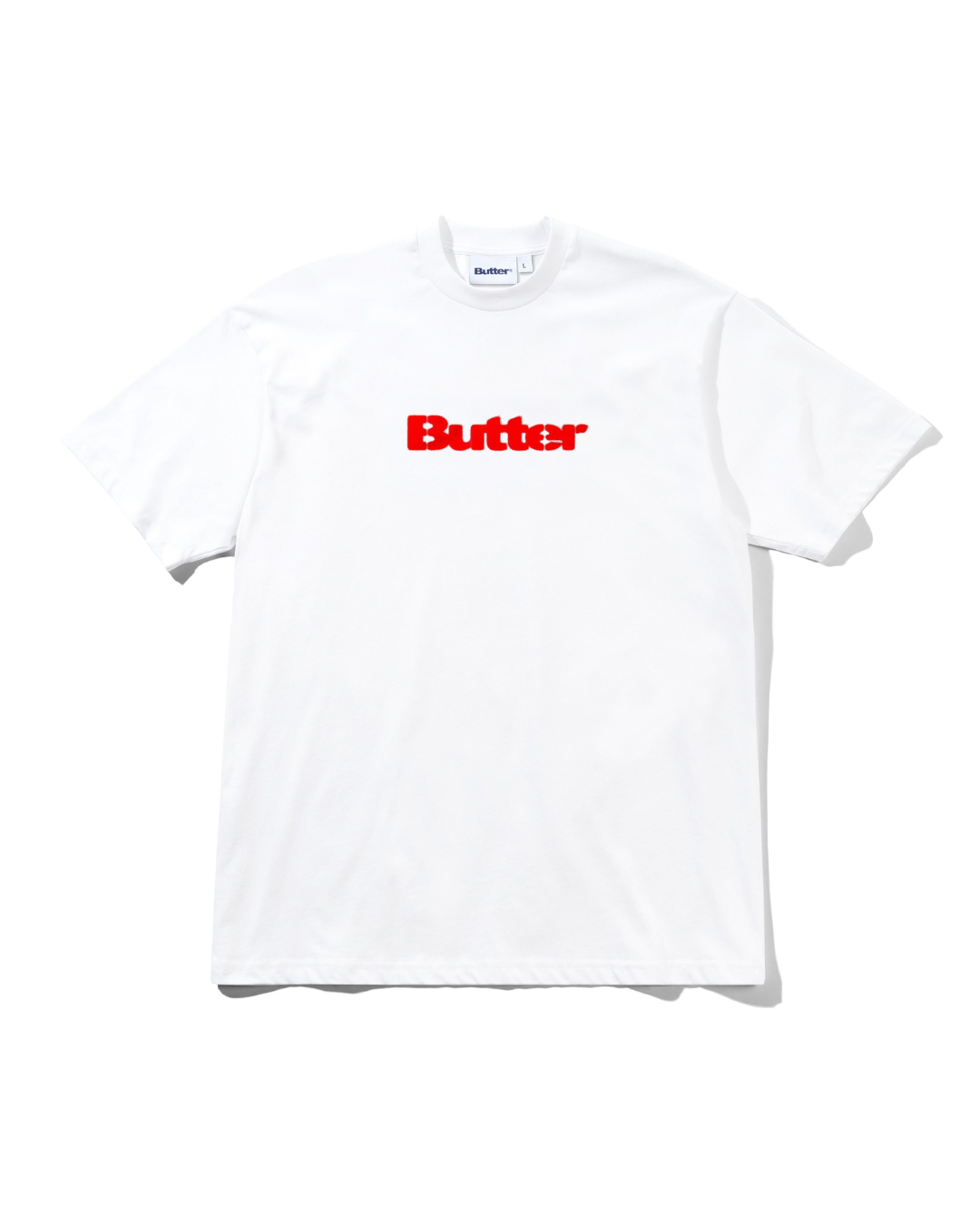 BUTTER GOODS Stencil Logo Tee - White