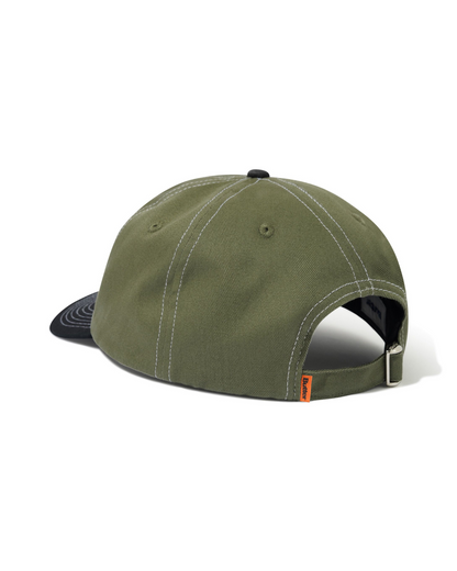 BUTTER GOODS Lock 6 Panel Cap - Army/Black