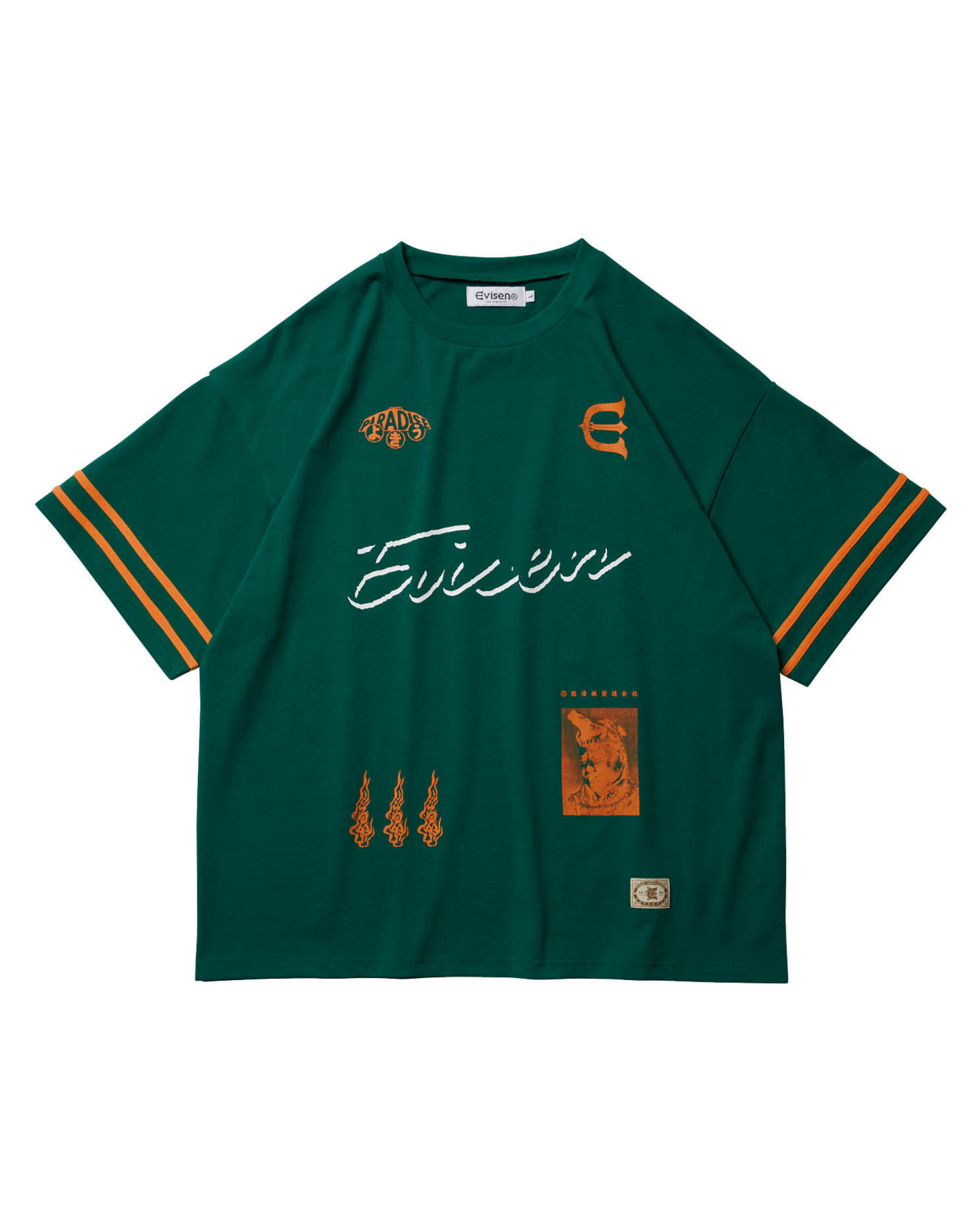 EVISEN 18 Football Cut&Sew Shirt - Green