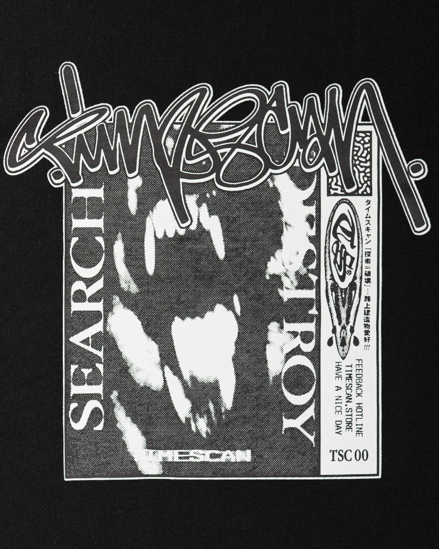TIMESCAN Search & Destroy Crewneck - Black