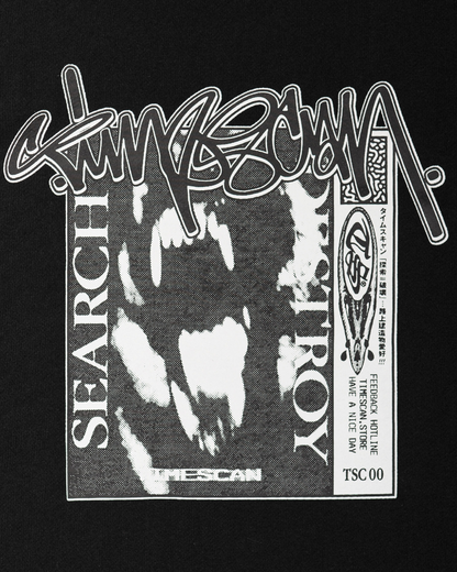 TIMESCAN Search & Destroy Crewneck - Black
