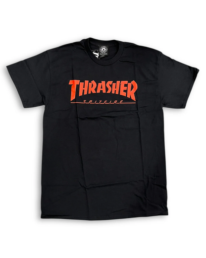 THRASHER x Spitfire Big Head Jake Tee - Black