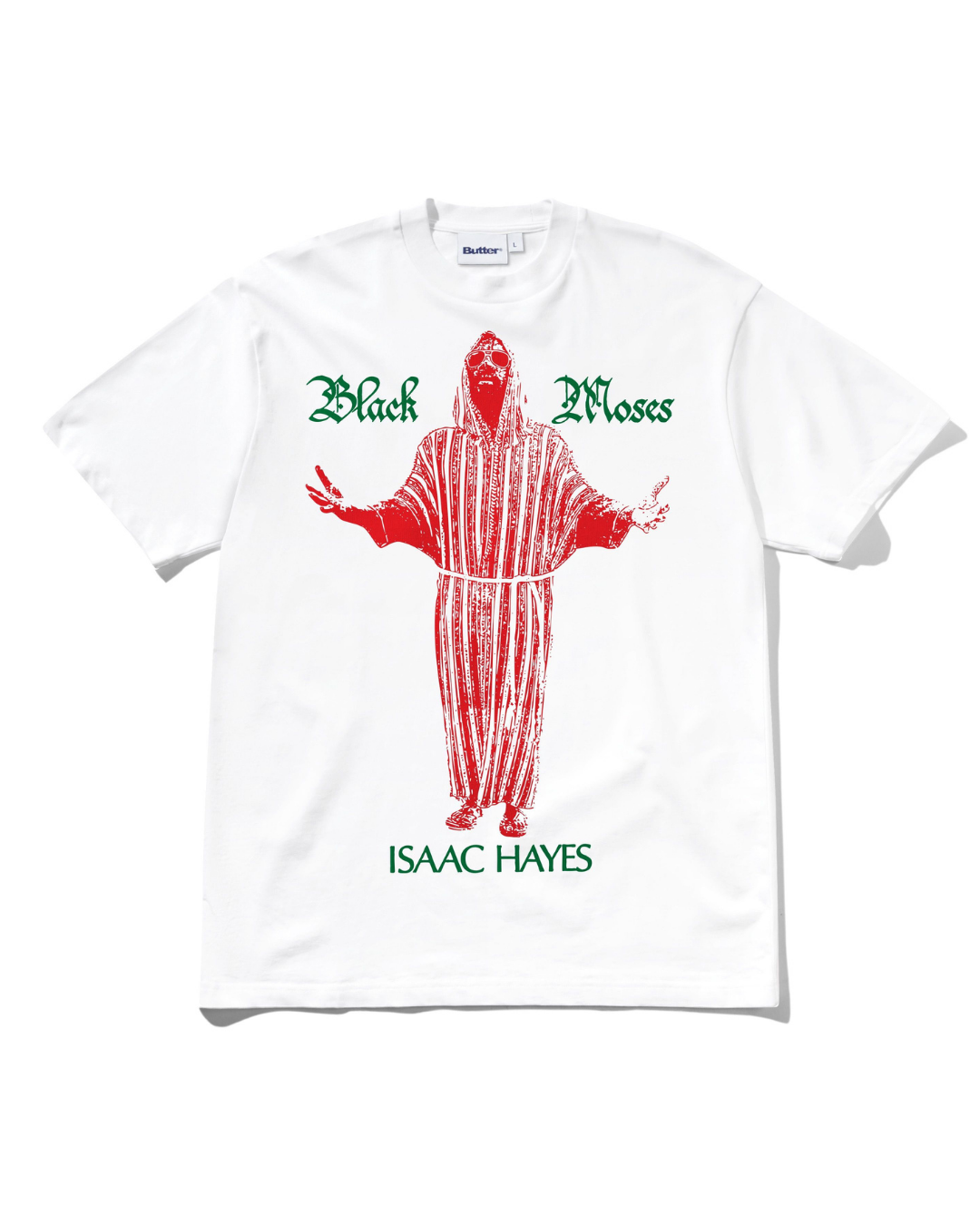 BUTTER GOODS Black Moses Tee - White