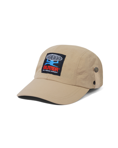 BUTTER GOODS All Terrain 4 Panel Flap Cap - Tan