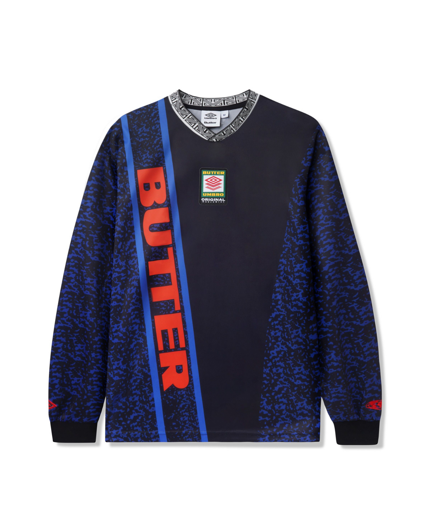 BUTTER GOODS | UMBRO Goalie L/S Jersey - Black/Blue