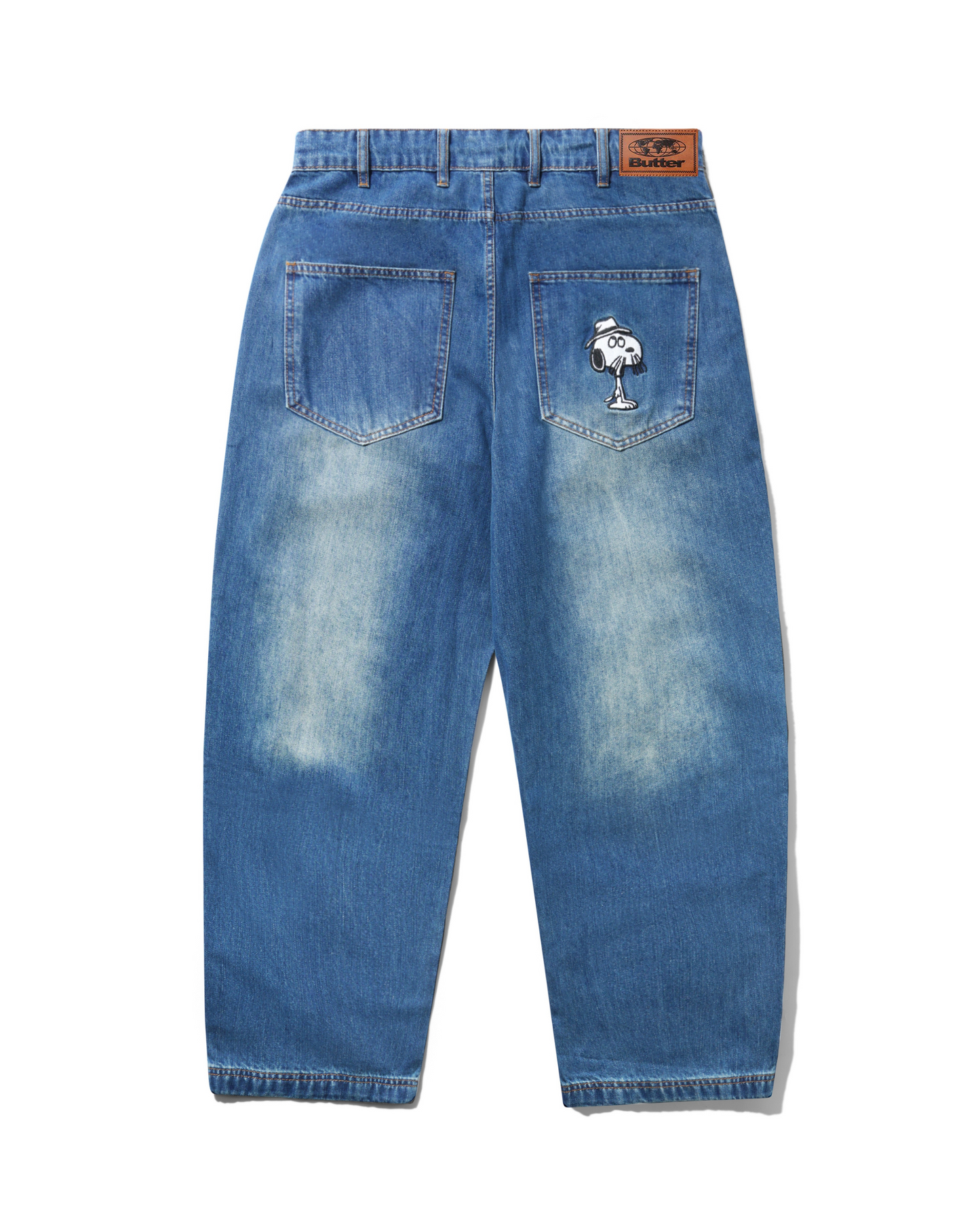 BUTTER GOODS | PEANUTS Spike Denim Jeans - Distressed Indigo