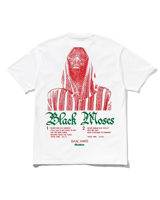 BUTTER GOODS Black Moses Tee - White