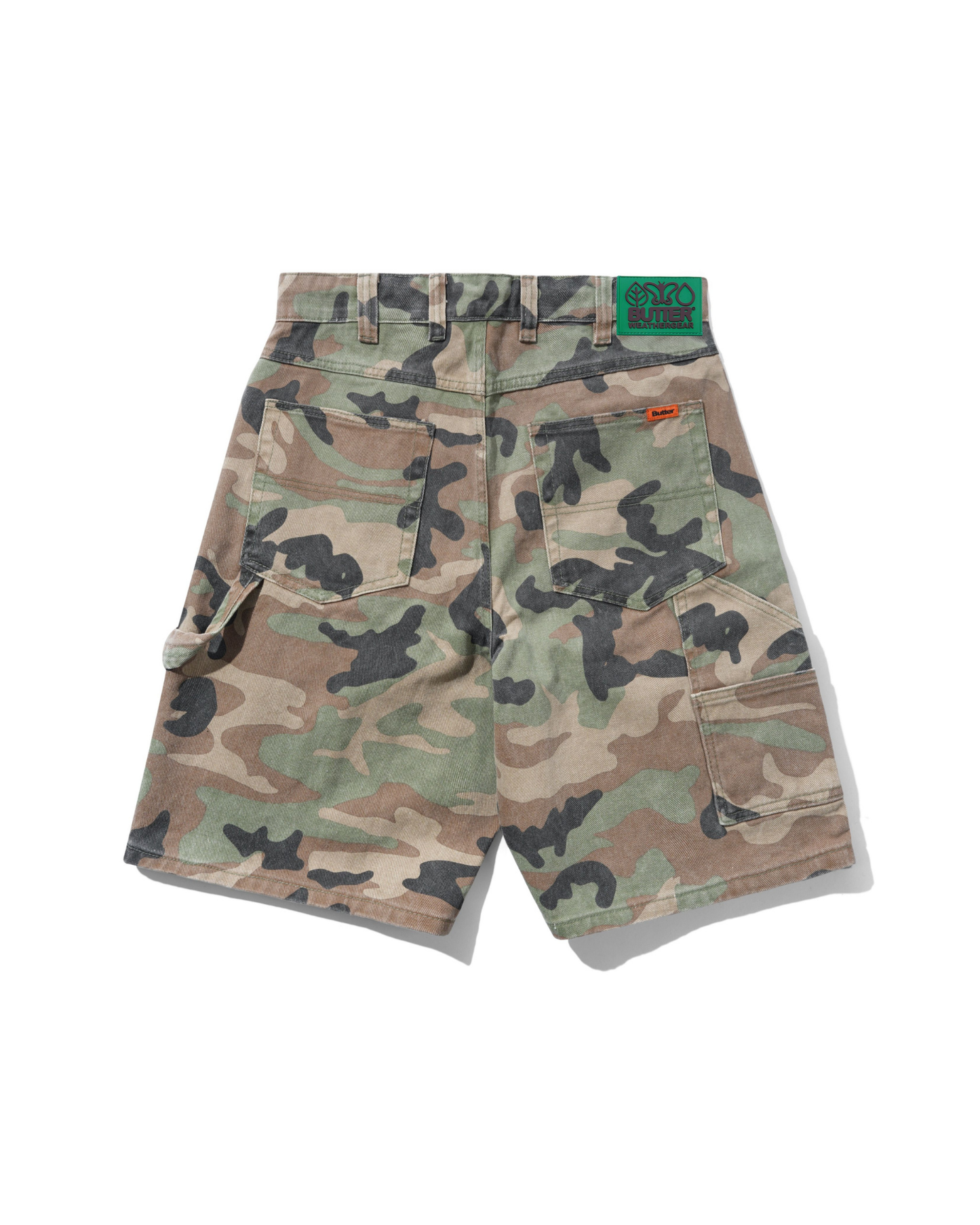 BUTTER GOODS Weathergear Denim Shorts - Woodland Camo