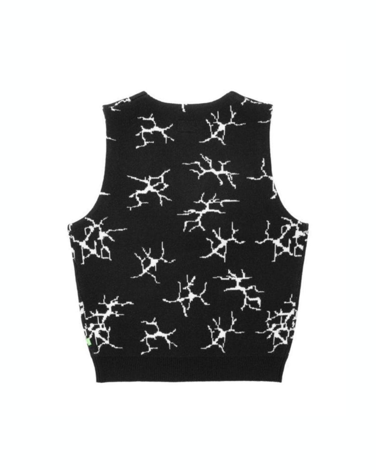 HUF Cracked Zip Knit Wool Vest - Black