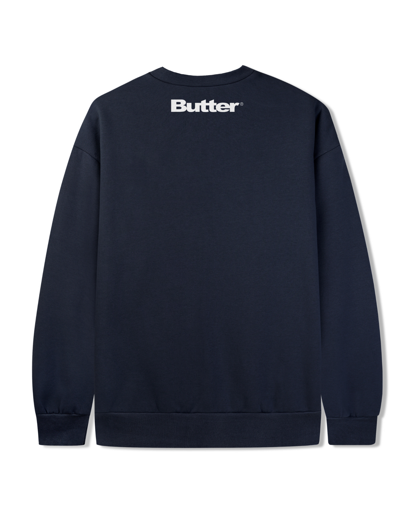 BUTTER GOODS | Blue Note Records Logo Felt Applique Crewneck - Navy