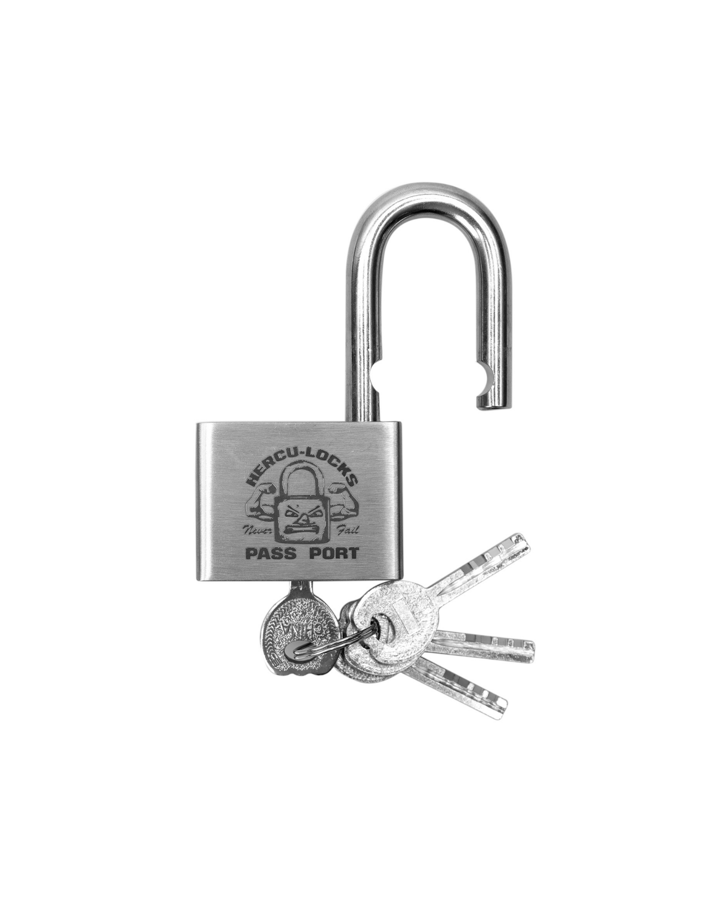PASSPORT Hercu-Locks Padlock - Brushed Silver