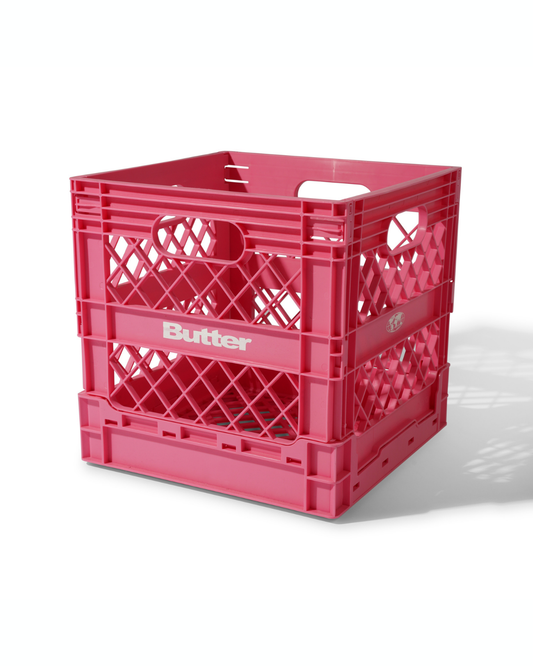 BUTTER GOODS Record Crate - Pink