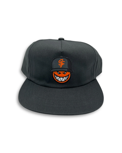 THRASHER x Spitfire SF Loc Snapback Cap - Charcoal