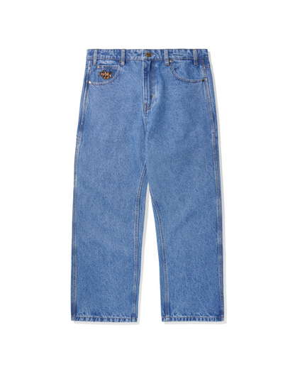 BUTTER GOODS Pooch Relaxed Denim Jeans - Washed Indigo