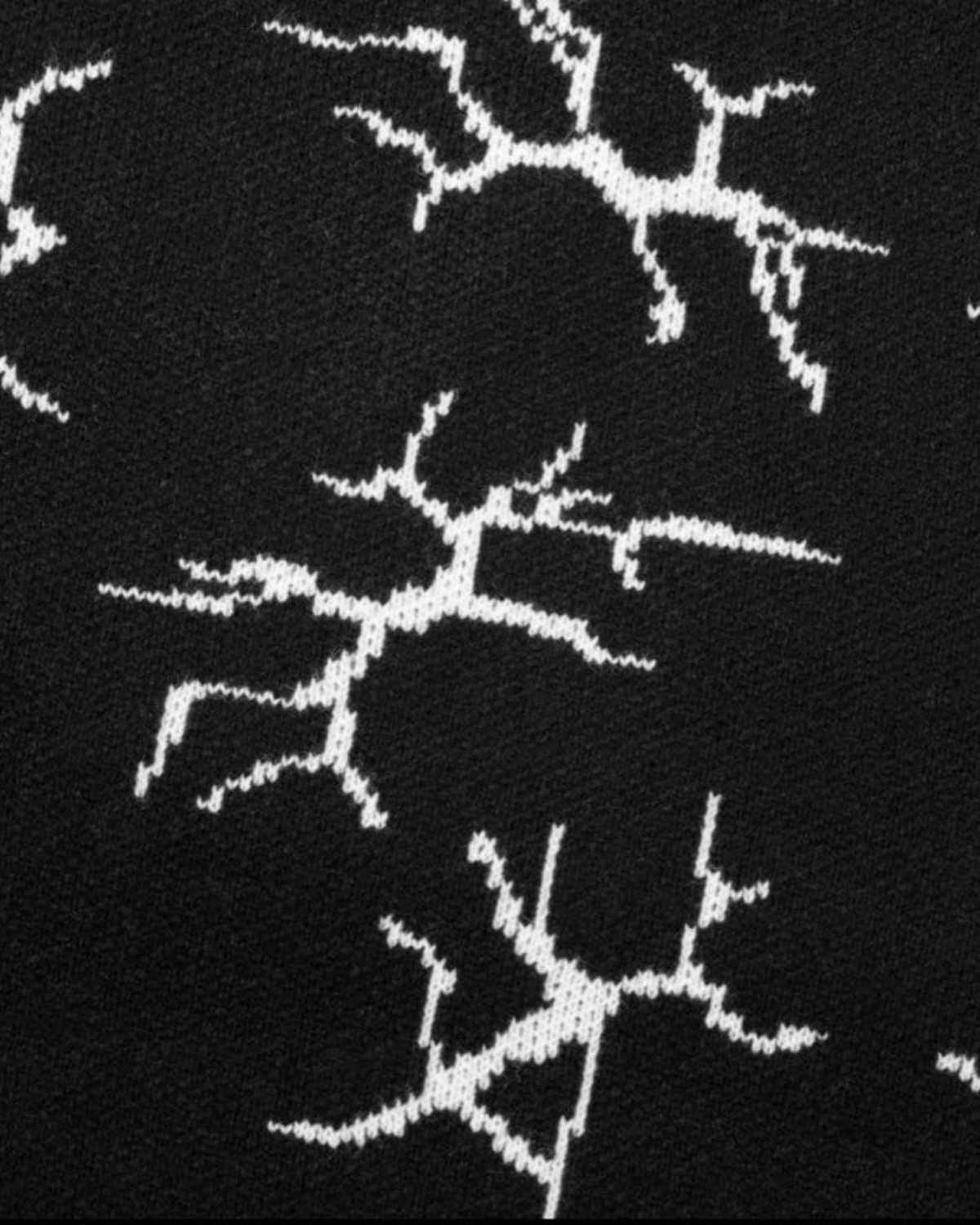 HUF Cracked Zip Knit Wool Vest - Black