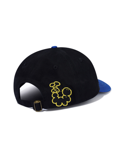 BUTTER GOODS Bugs 6 Panel Cap - Black/Royal