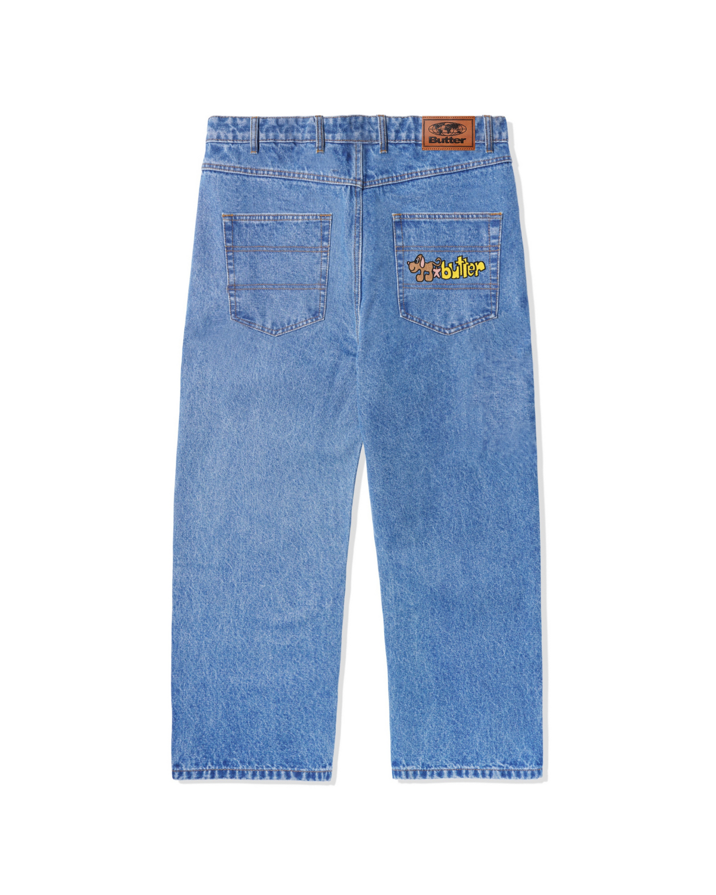 BUTTER GOODS Pooch Relaxed Denim Jeans - Washed Indigo