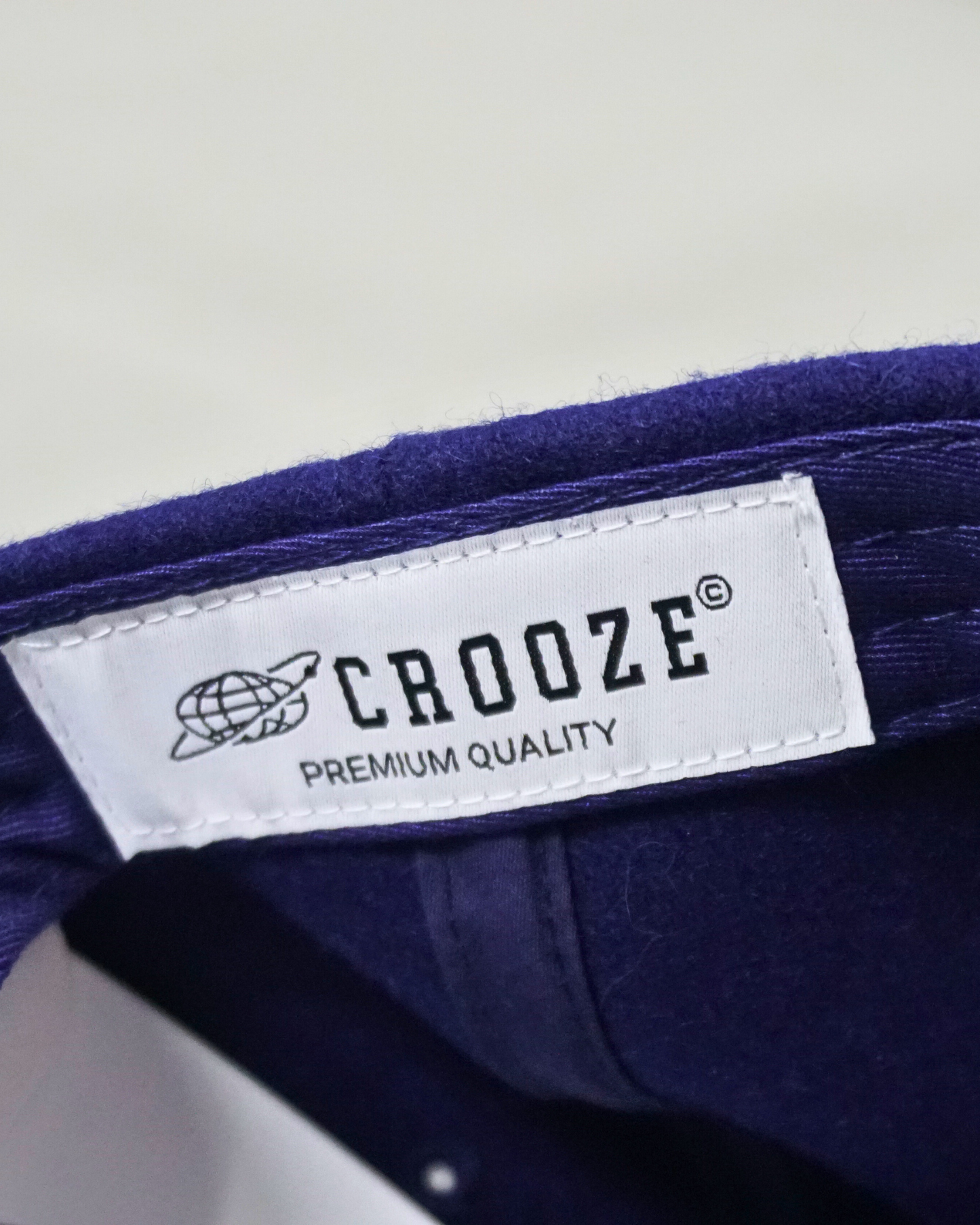 CROOZE 5-Panel League Wool Cap - Navy