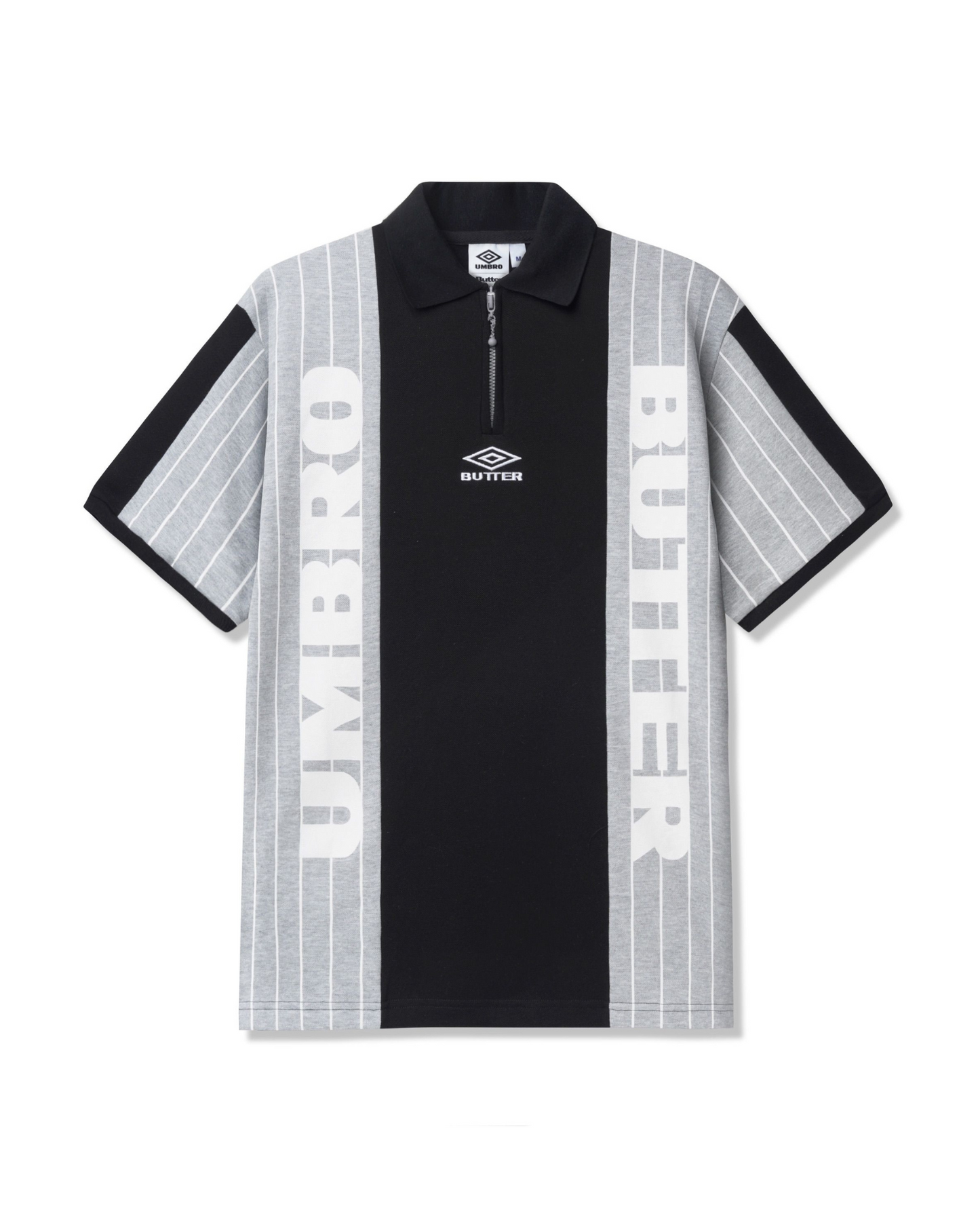 BUTTER GOODS I UMBRO Athletica Polo Shirt - Black