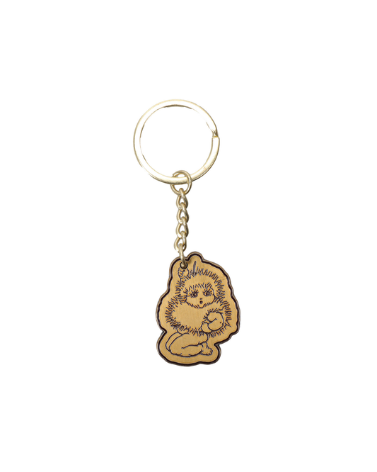 Passport Wattle Baby Keyring - Antique Gold