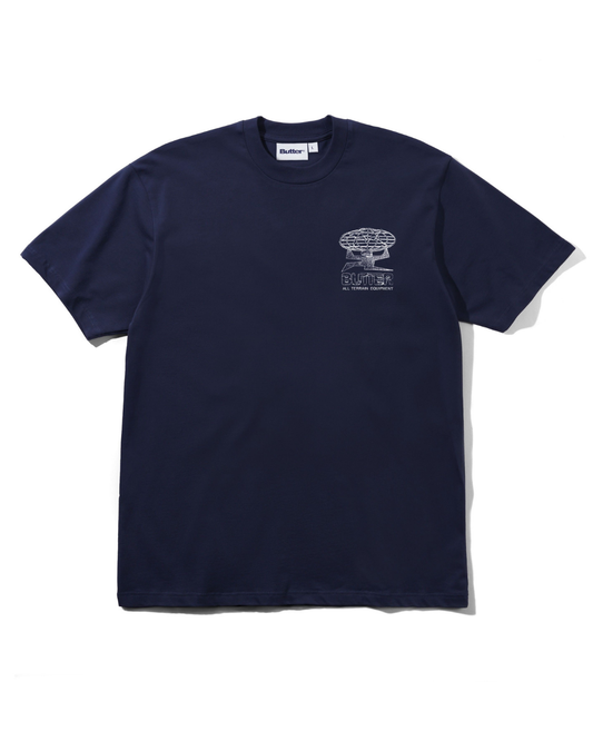BUTTER GOODS Terrain Tee - Midnight