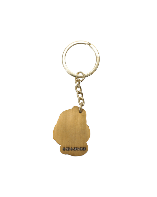 Passport Wattle Baby Keyring - Antique Gold