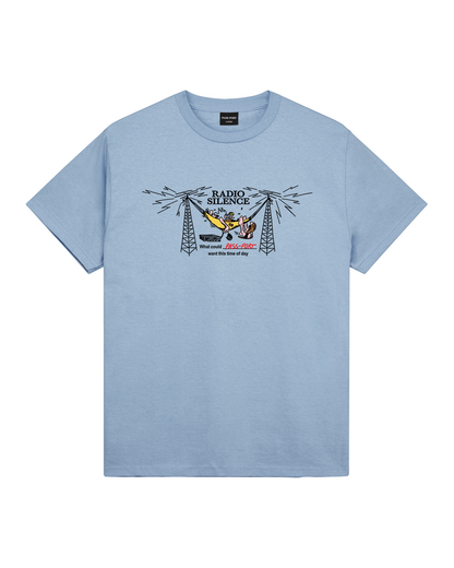 Passport Radio Silence Tee - Stonewash Blue
