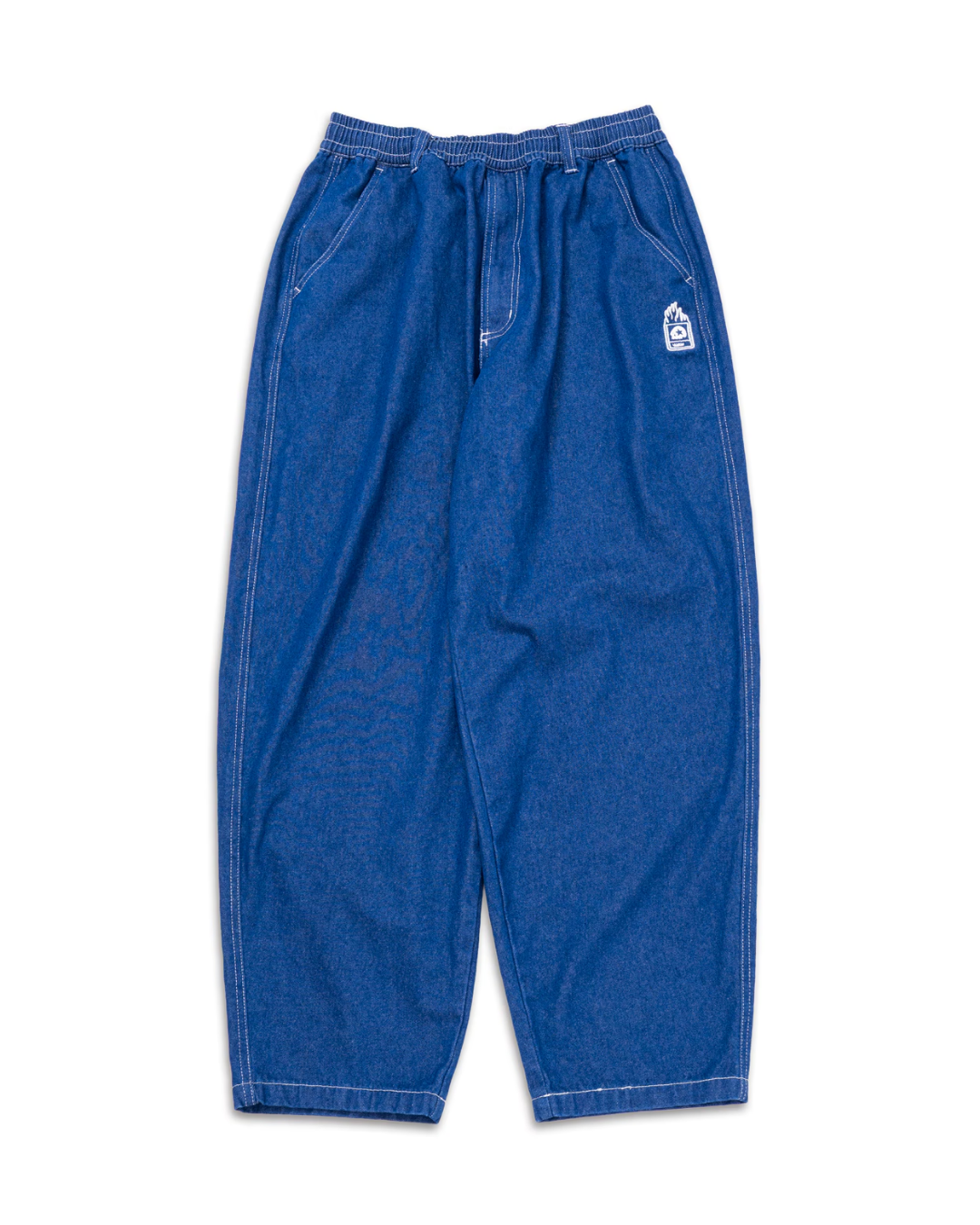 MxMxM Fire Stitch Easy Baggy Pants - Blue