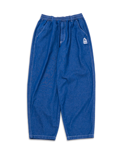 MxMxM Fire Stitch Easy Baggy Pants - Blue