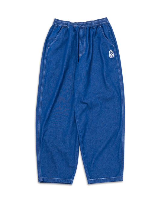 MxMxM Fire Stitch Easy Baggy Pants - Blue