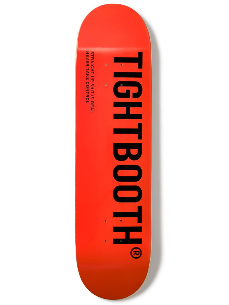 TIGHTBOOTH Logo Orange Deck 8.0" / 8.125"