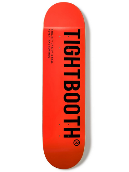 TIGHTBOOTH ロゴ オレンジ デッキ 8.0 インチ / 8.125 インチ