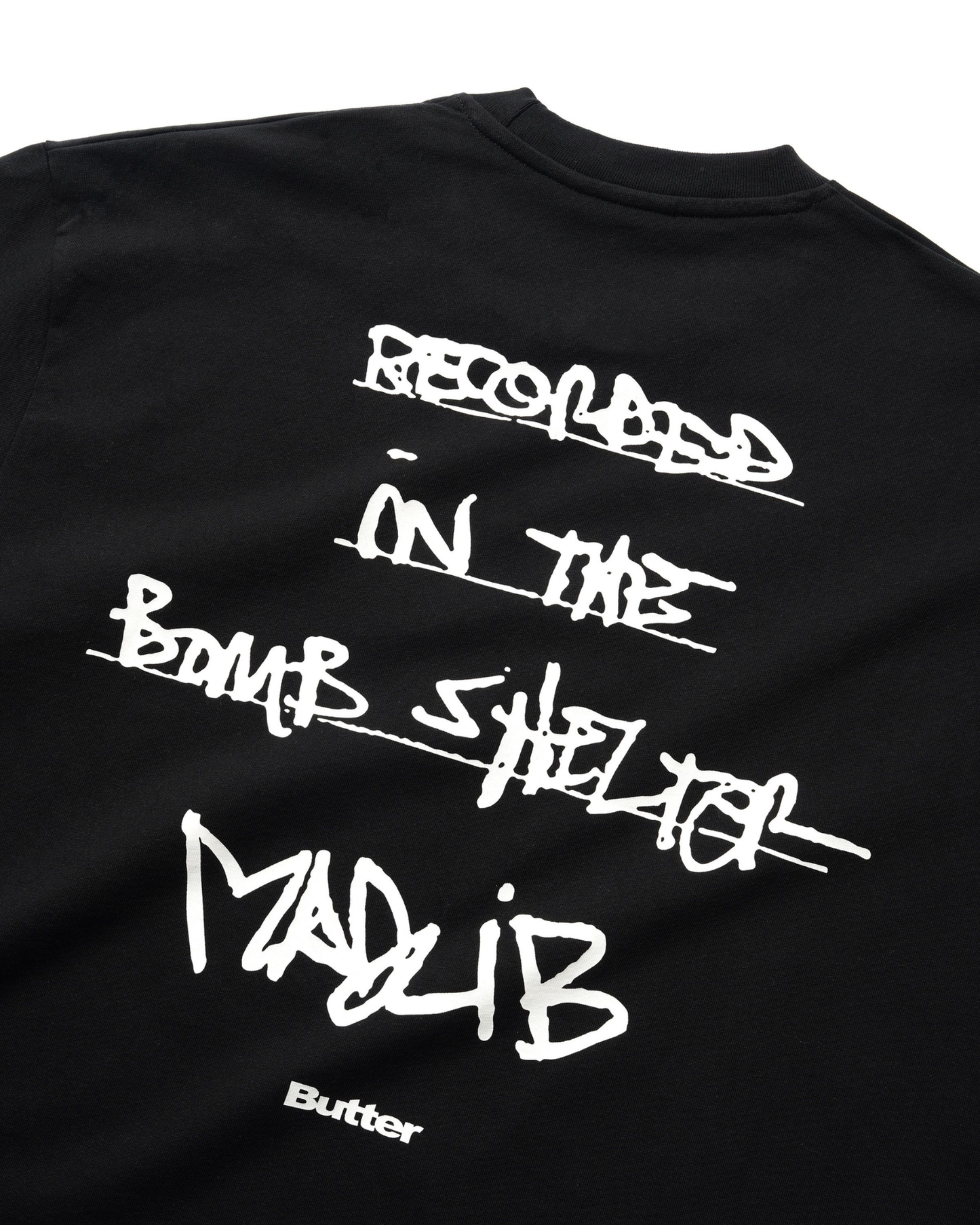BUTTER GOODS x MADLIB Bomb Shelter Tee - Black