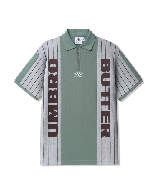 BUTTER GOODS | UMBRO Athletica Polo Shirt - Sage