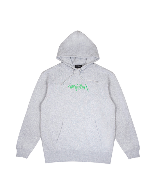 TIMESCAN Script Logo Hoodie - Ash