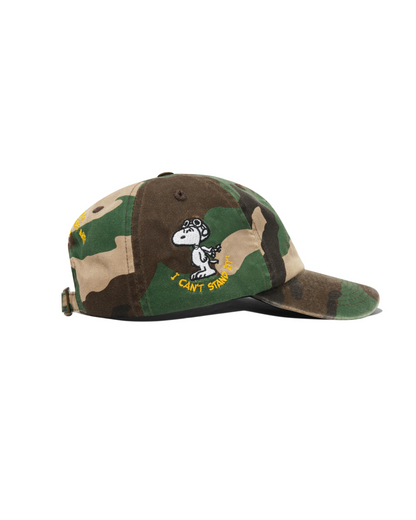 BUTTER GOODS | PEANUTS Rats 6 Panel Cap - Washed Camo