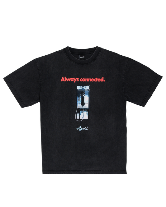 APRIL Always Connected Tee - Vintage Black