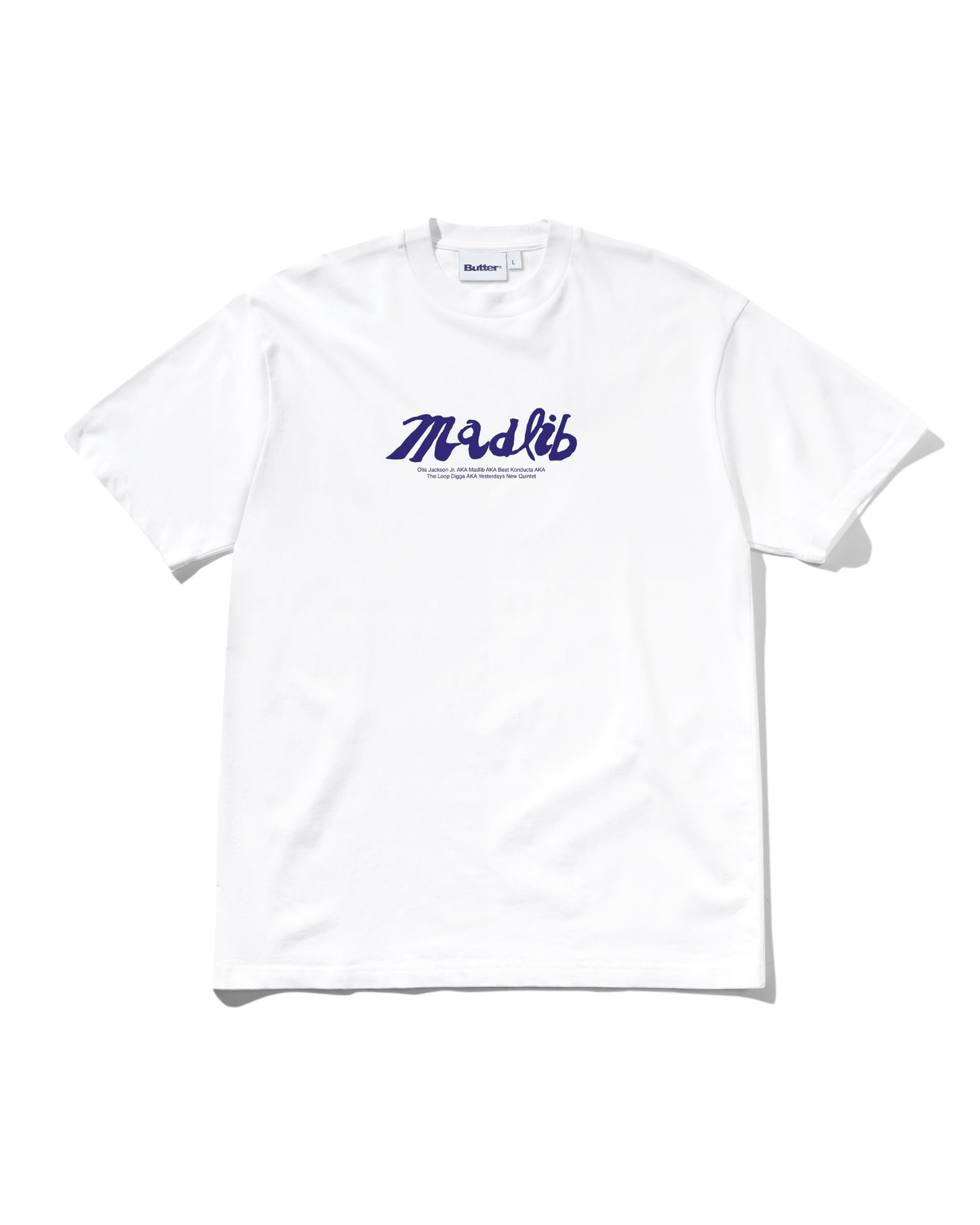 BUTTER GOODS x MADLIB Alias Tee - White